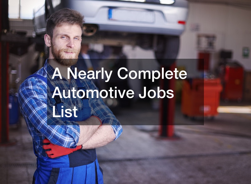 A Nearly Complete Automotive Jobs List Car Talk Credits Queridata