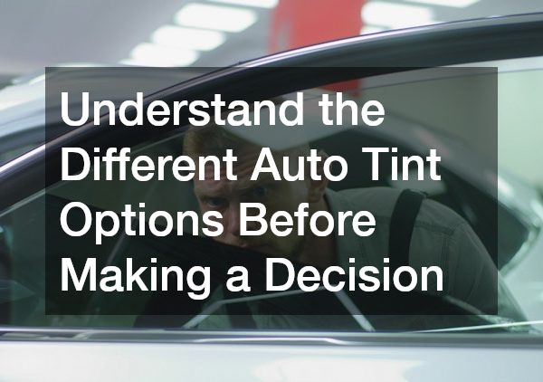 Understand the Different Auto Tint Options Before Making a Decision